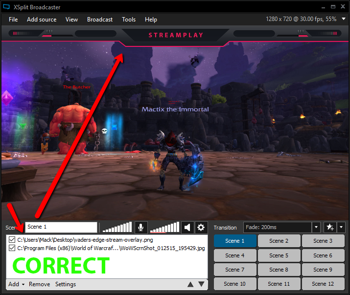 How To Add An Overlay To Xsplit Broadcaster Streamplay Graphics