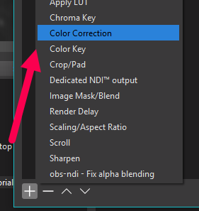 color correction for changing overlay color
