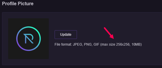 max size of twitch profile pic