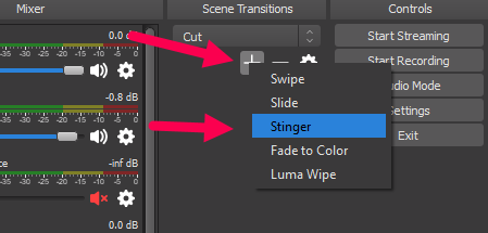 How To Set Up Stinger Transitions In Obs Studio Streamplay Graphics