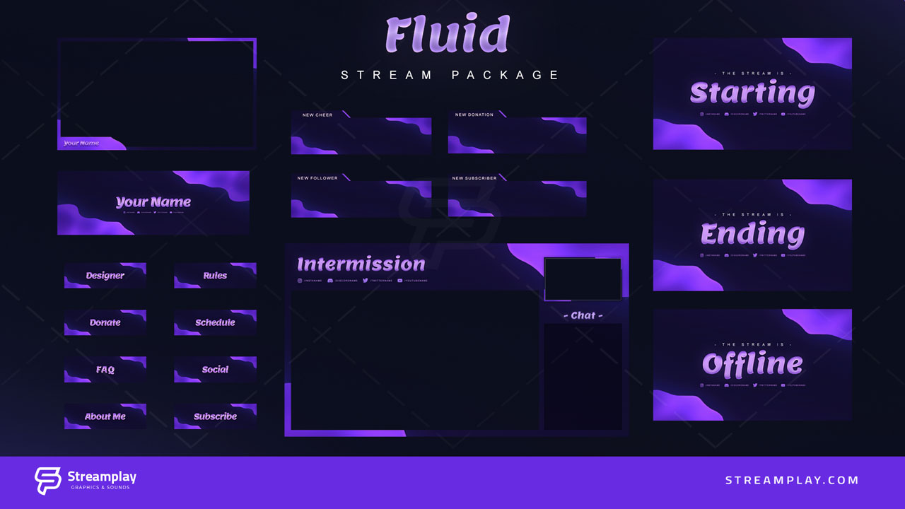 fluid twitch overlay package