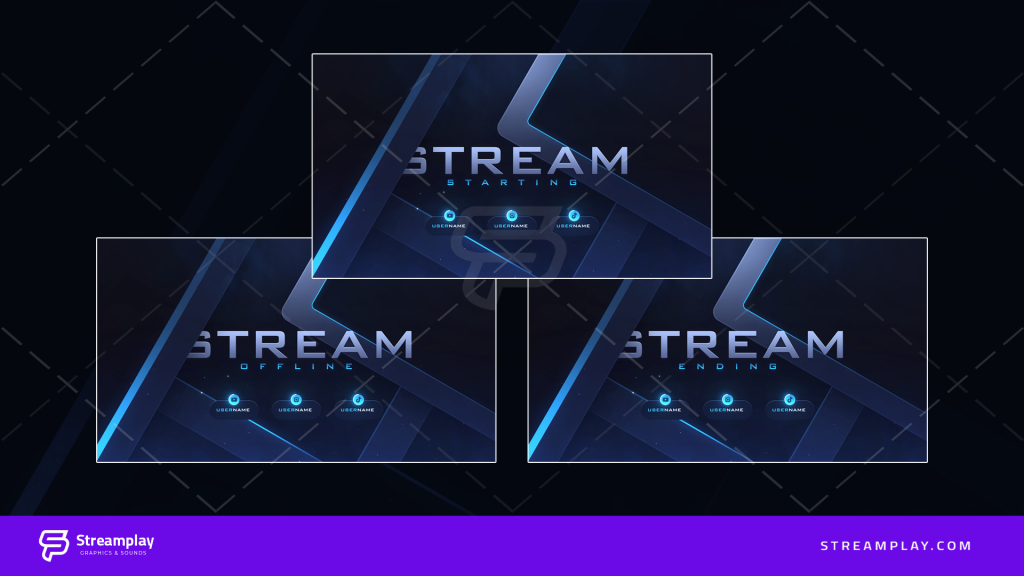 Kinetic Pulse Animated Stream Package Streamplay Graphics