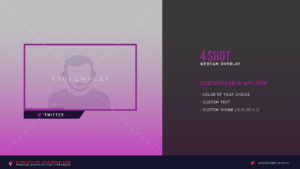 twitch webcam overlay purple background