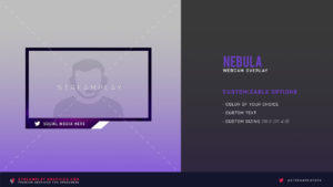 nebula purple twitch cam overlay