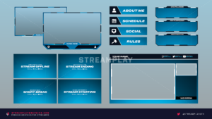 preview of the blue stream overlay graphics