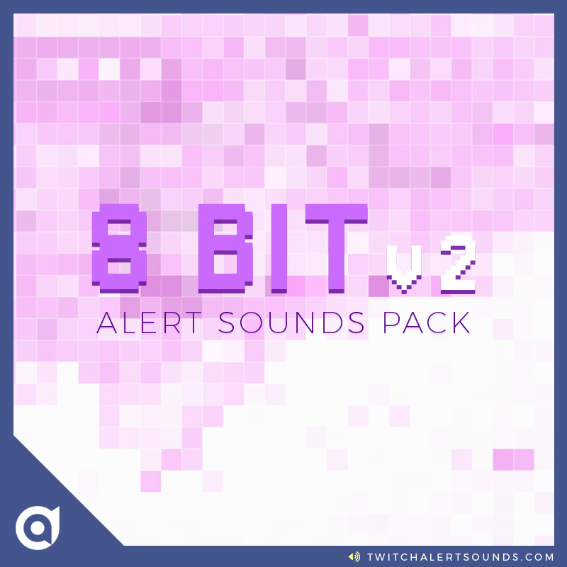 8 bit v2 stream alert sounds package