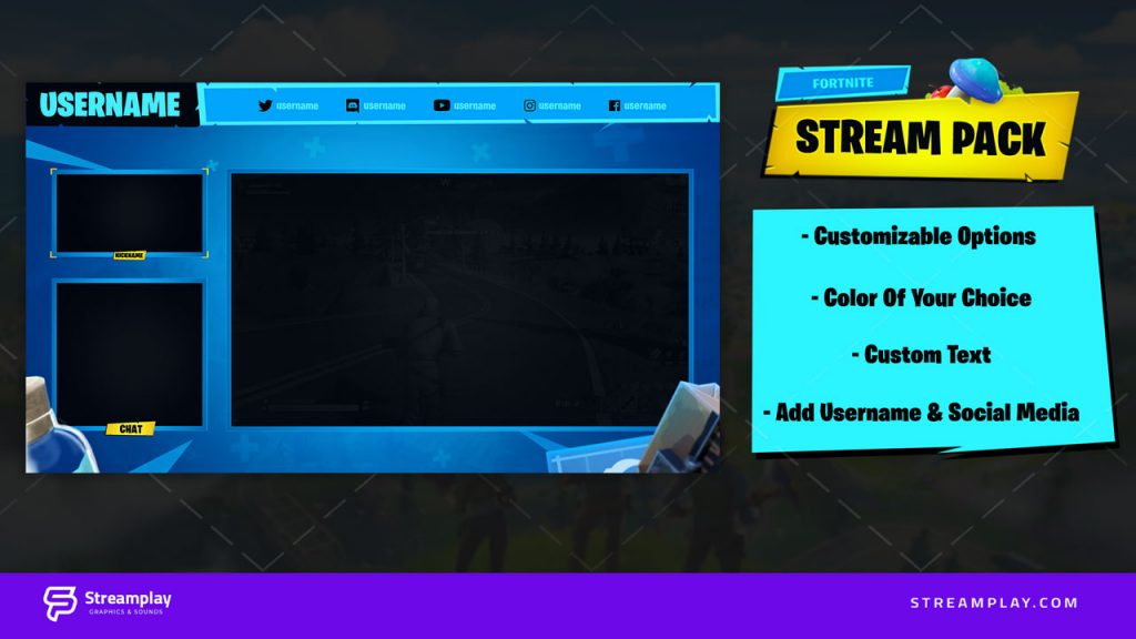 Fortnite Reloaded Stream Package - Streamplay Graphics