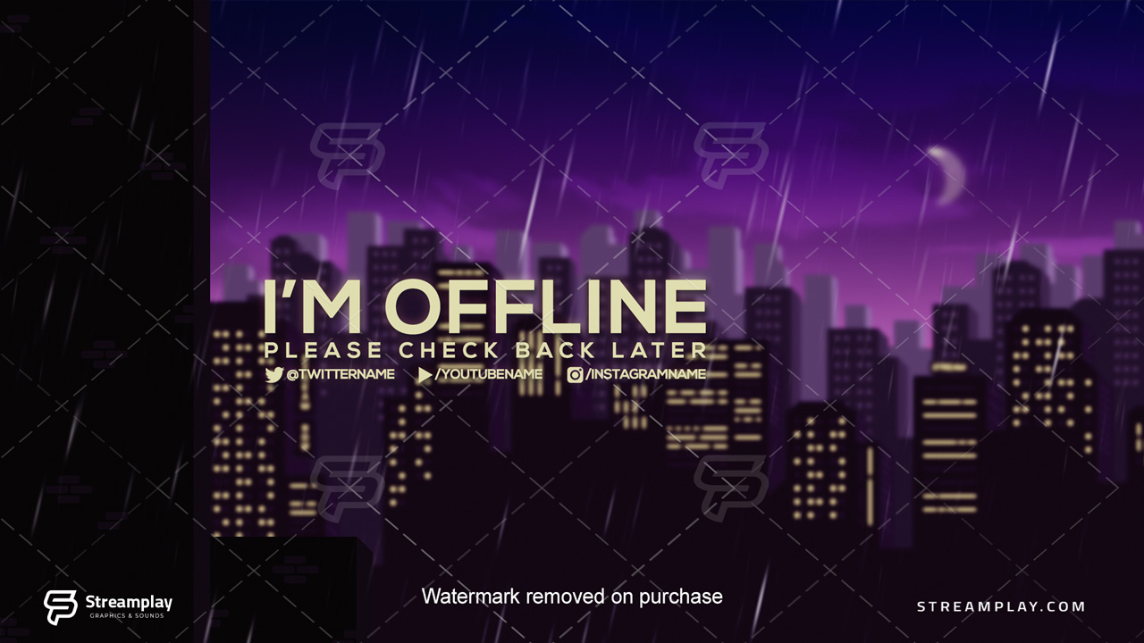 city twitch offline banner