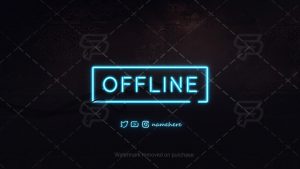 Neon Sign Stream Banner Scenes - Streamplay Graphics