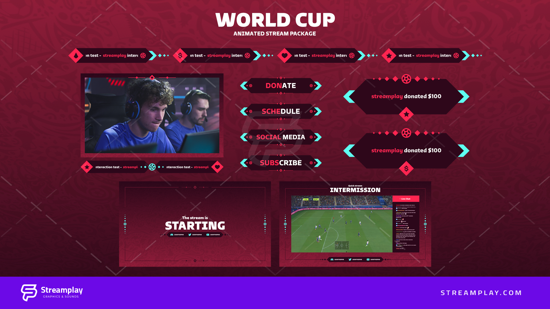 Esports World Cup Animated Stream Package